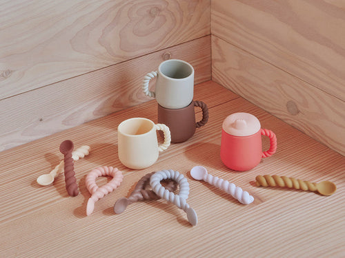 OYOY Kinderlepel - Set van 2 Mellow - silicone - vtwonen shop