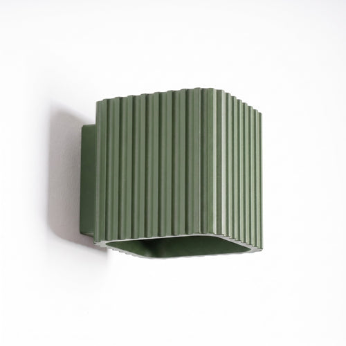 Sollux Lighting Wandlamp RIFF olijfgroen G9 - 10x12x10cm