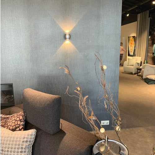 Artdelight Wandlamp Denver - Aluminium