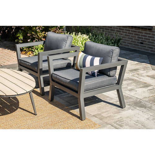 5-delige loungeset Ridge –4 luxe lounge fauteuils inclusief salontafel - vtwonen shop