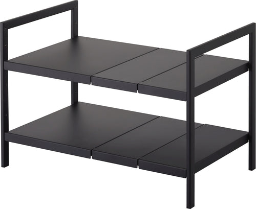 Yamazaki Keukenkast Organizer Uitschuifbaar - 2 niveau - Tower - Zwart