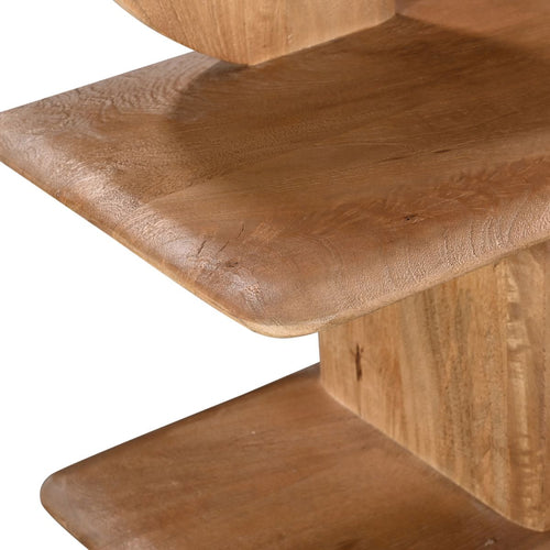 Giga Meubel Wandkast Solis - Mangohout - Naturel - 170x35x140cm - vtwonen shop