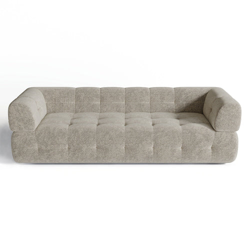 Sia Home - Rechte bank CHARLIE - Chenille fluweel - Mol - 230cm