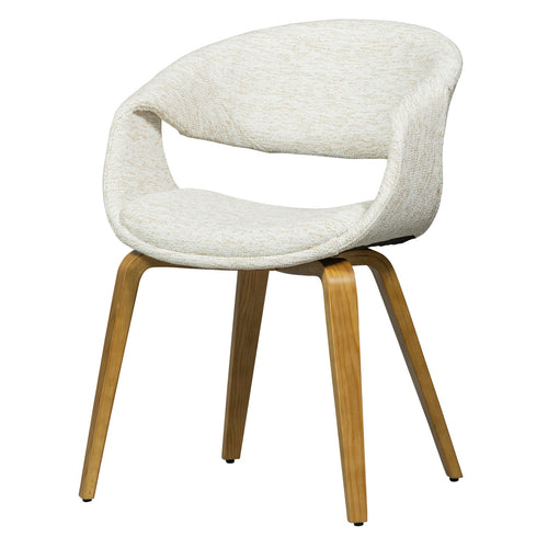 WOOOD eetkamerstoelen Yossi Houten Naturel Poot - Naturel - Set van 6