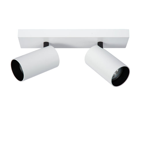Atmooz plafondlamp Era 2 - wit - zwart binnenin - 28 x 13 x H 12 cm - GU10