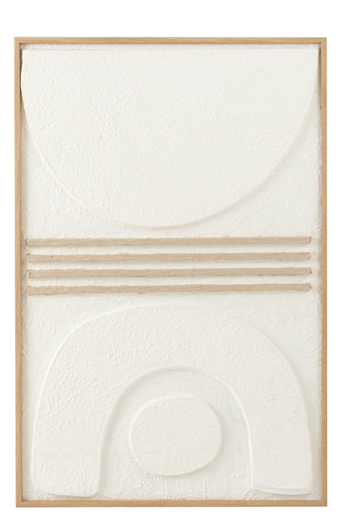 J-Line schilderij Thibault - papier - wit/beige - vtwonen shop