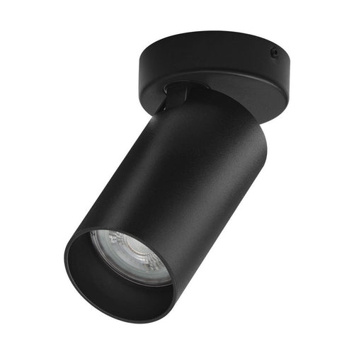 Nova Luce OSO Opbouwdownlight Zandzwart GU10 1x10W