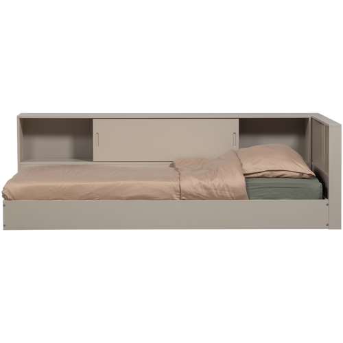 WOOOD hoekbed links/rechts Carter - Grenenhout - Dust/Beige - 90x200