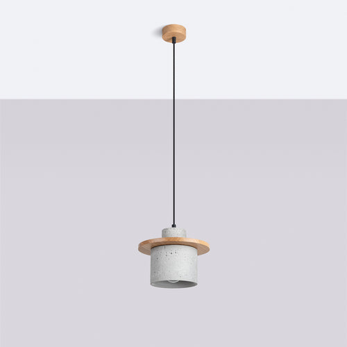 Sollux Lighting Hanglamp MAB beton - 22x22x125cm