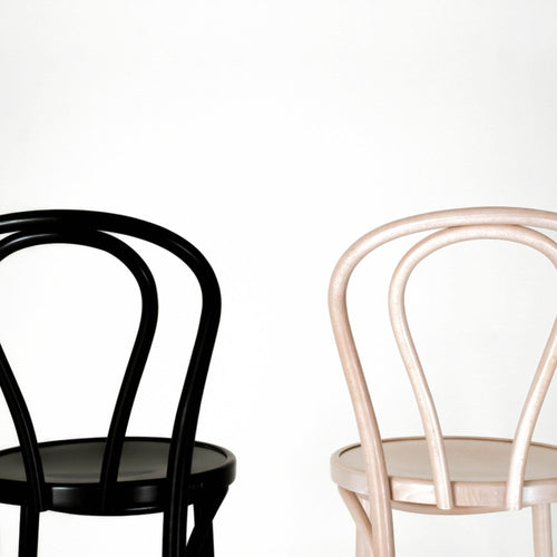 Fameg Vienna Thonet No. 18 houten barkruk whitewash - 75 cm