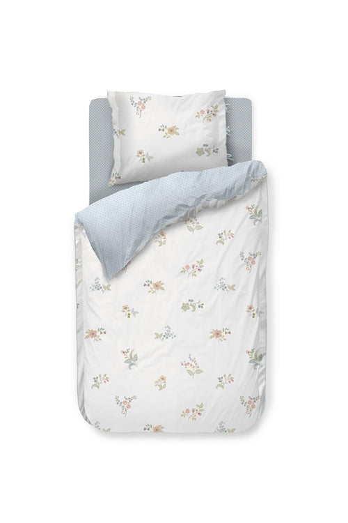 Pip Studio dekbedovertrek Blossom Chique - 140x200/220 cm - wit - vtwonen shop