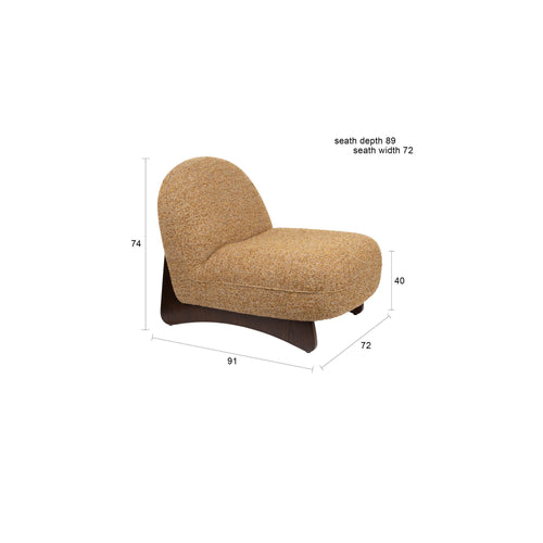 Dutchbone Loom Fauteuil Bruin