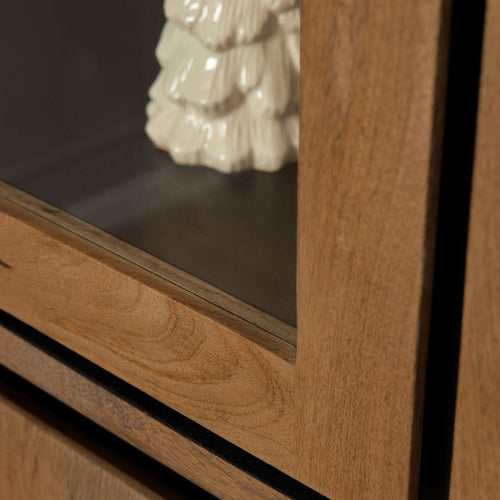 Starfurn  vitrinekast RichWood - bruin - 45x100x200cm - vtwonen shop