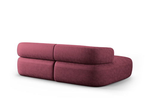 Micadoni linker hoekbank Jenny 5-zits, chenille kersenboom - 145x200x73cm