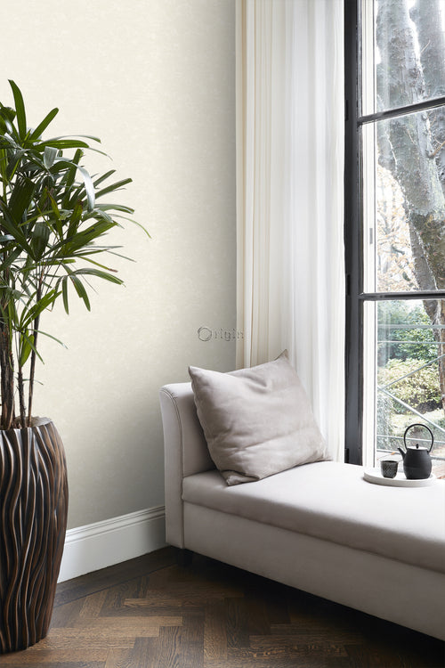 Origin Wallcoverings behang effen crème - 53 cm x 10,05 m - 346202 - vtwonen shop