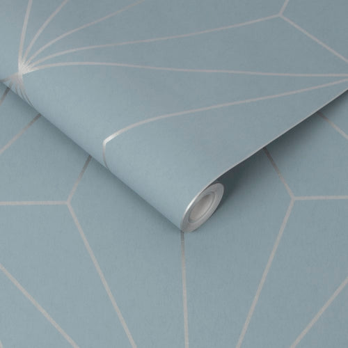 Graham & Brown Vliesbehang - Harmony Deep Sky Silver - 10mx53cm - vtwonen shop