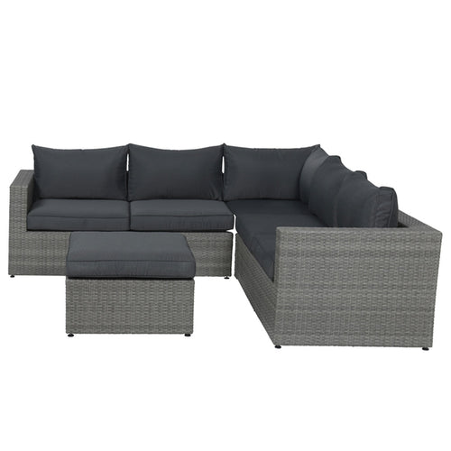 Cayman II lounge set 4-delig - organic grey/antraciet