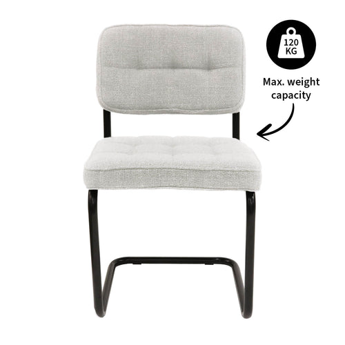 Kick Buisframe stoel Yves - Wit - vtwonen shop