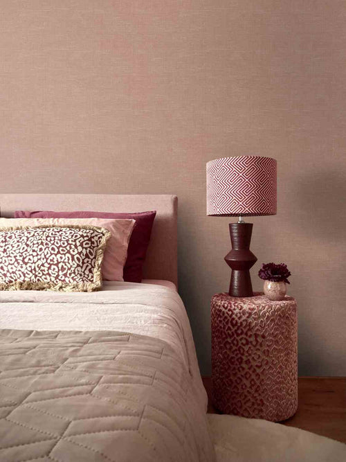 Origin Wallcoverings behang linnenstructuur terracotta - 53 cm x 10.05 m - 348013