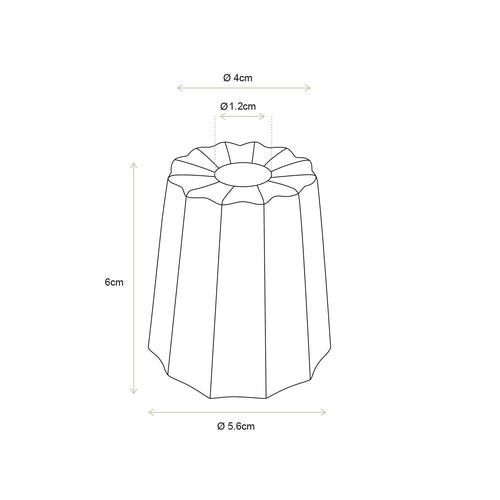 vtwonen Kandelaar Set van 6 - Keramiek - Wit - 5.6x6cm - vtwonen shop