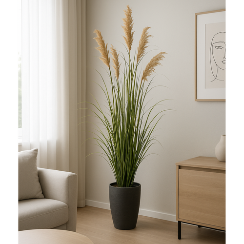 Flourify kunstplant - Siergras - 122 cm