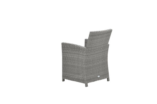 Blue bird dining fauteuil - organic grey - reflex black