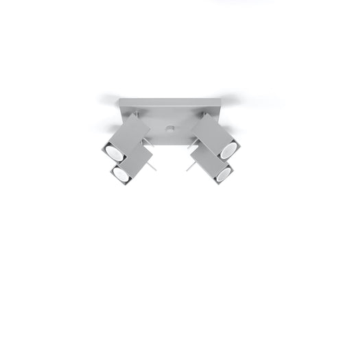Sollux Lighting Plafondlamp MERIDA 4 grijs - 25x25x16cm