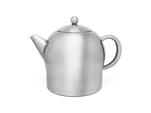 Bredemeijer - Dubbelwandige theepot Minuet Santhee - 2 liter - RVS - Mat - vtwonen shop
