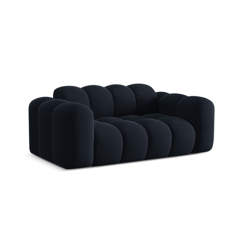 Cosmopolitan Design - Bank Treno 2-zits, flueel donkerblauw - 94x180x70cm