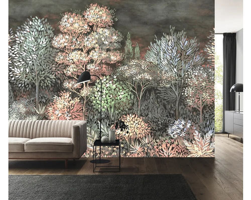 Erismann fotobehang bosrijk landschap bruin - 300 x 270 cm - 661069 - vtwonen shop