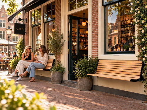 MaximaVida opklapbare gevelbank Jordaan met rugleuning 150 cm