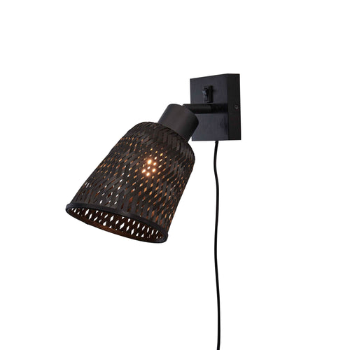 GOOD&MOJO wandlamp Java - zwart - Ø15cm - vtwonen shop