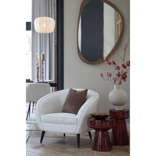 Light & Living bijzettafel Dakwa - rood - Ø37cm