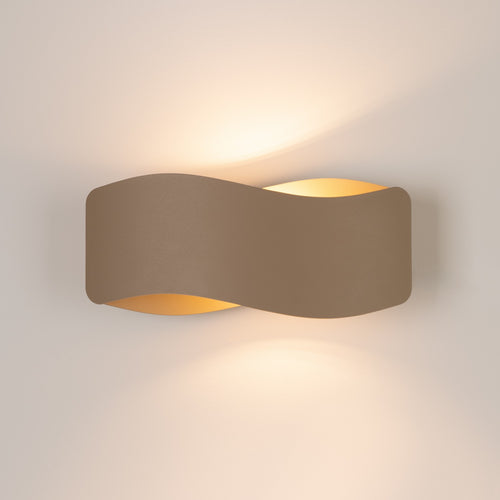 Sollux Lighting Wandlamp TILA 30 taupe - 30x11x13cm