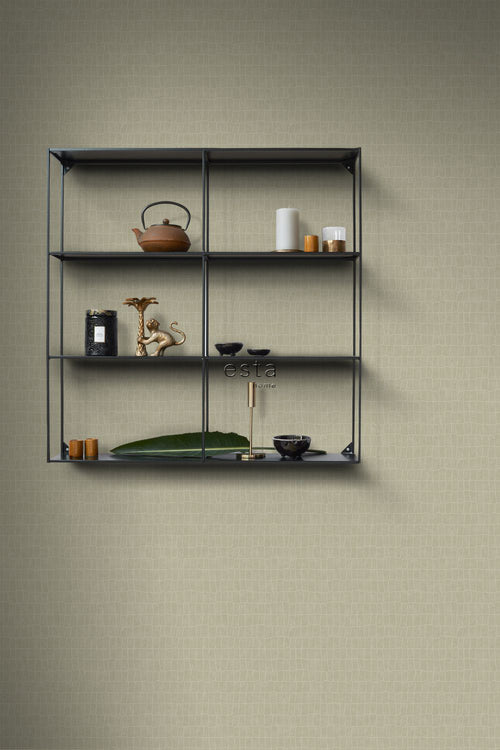 ESTAhome behang krokodillenhuid beige - 53 cm x 10.05 m - 139185
