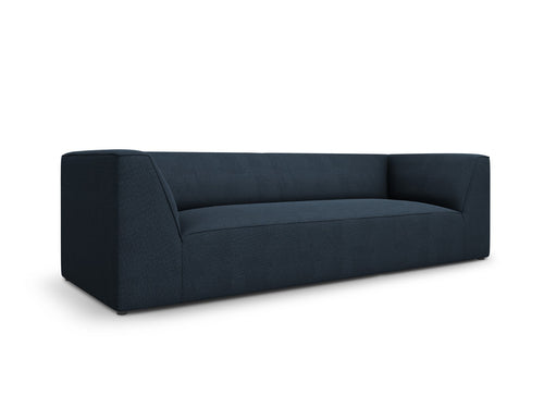 Micadoni Bank Ruby 3-zits, structurele stof, marineblauw - 93x232x69cm