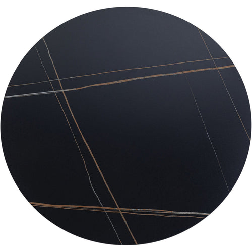 Kare Design Tafelblad Invitation rond zandsteen zwart 120cm