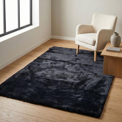 DÉJA Living Vloerkleed Civar - Antraciet Stof - 130x190cm