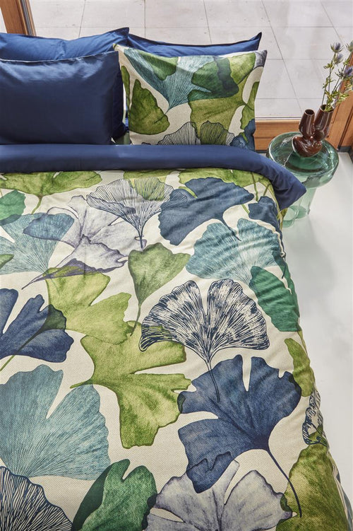 Beddinghouse Sue dekbedovertrek - Eenpersoons - 140x200/220 cm - Blauw Groen