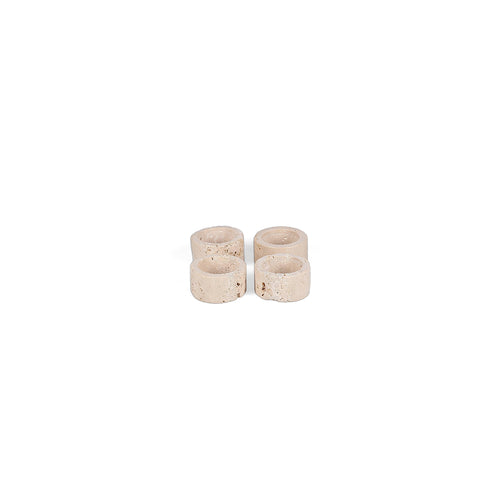S|P Collection - Servetring 5cm travertin Opus - Set van 4