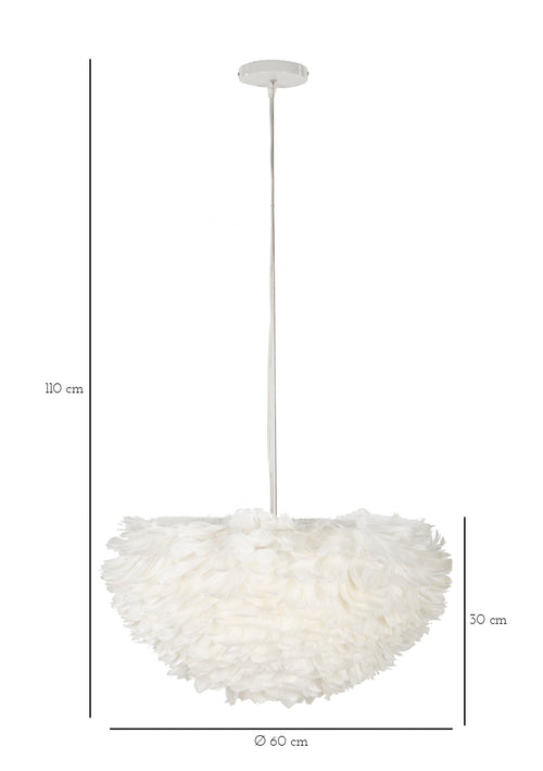 Mauro Ferretti kroonluchter - Ø 60x30 cm - wit
