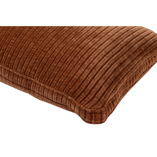WOOOD kussen Mojo - Geweven Ribstof - Roestbruin - 30x70x10 - vtwonen shop