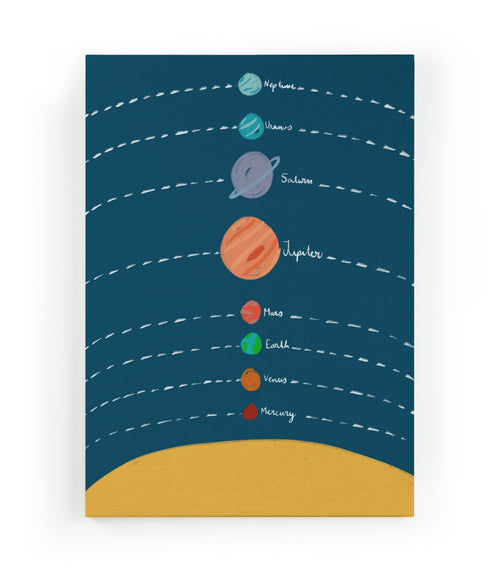 Canvas 60x40 Afdruk Blauw Universum - vtwonen shop