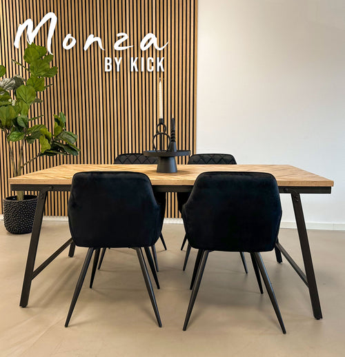 Kick Eetkamerstoel Monza - Grijs - vtwonen shop