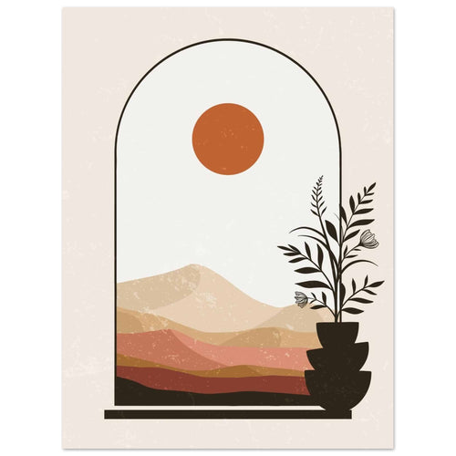 Artfulprints  Boho – Serene horizon   poster 30x40 cm - vtwonen shop