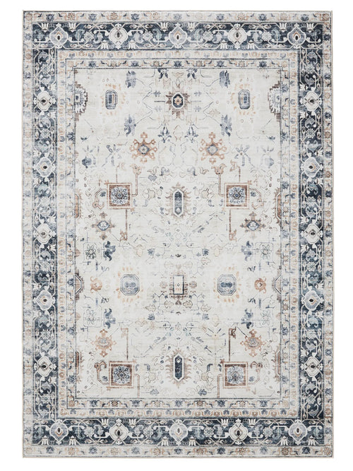 benuta wasbaar vloerkleed George - crème/grijs - 160x230 cm