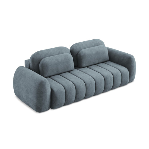 LaMiaSofa 3-zits slaapbank Ginosa - chenille stof - jeans - 266x121x95