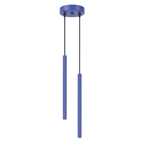 Sollux Lighting Hanglamp ARCHE 2P ultramarijn - 15x15x118cm