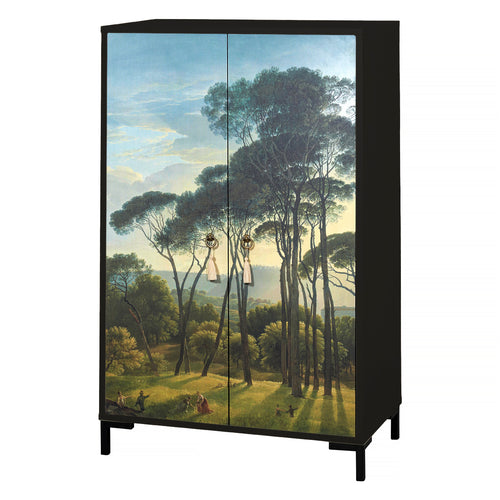 Buffet en MDF met 2 decoratieve deuren, motief natuurlijke groentinten WALTER - vtwonen shop