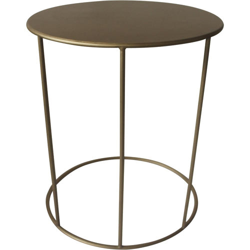 Lesli Living tuintafel Emma - goud - Ø40x54,5cm